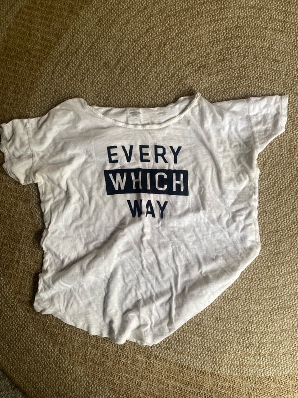 Old Navy Every Which Way Logo Soft Slouchy T Shirt M